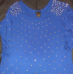 Beautiful blue studded blouse